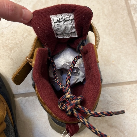 NWT Carter’s Freddie Boots in Brown - Size 9 Toddler - Picture 7 of 9